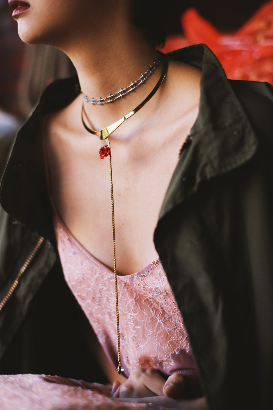Roze Red Necklace